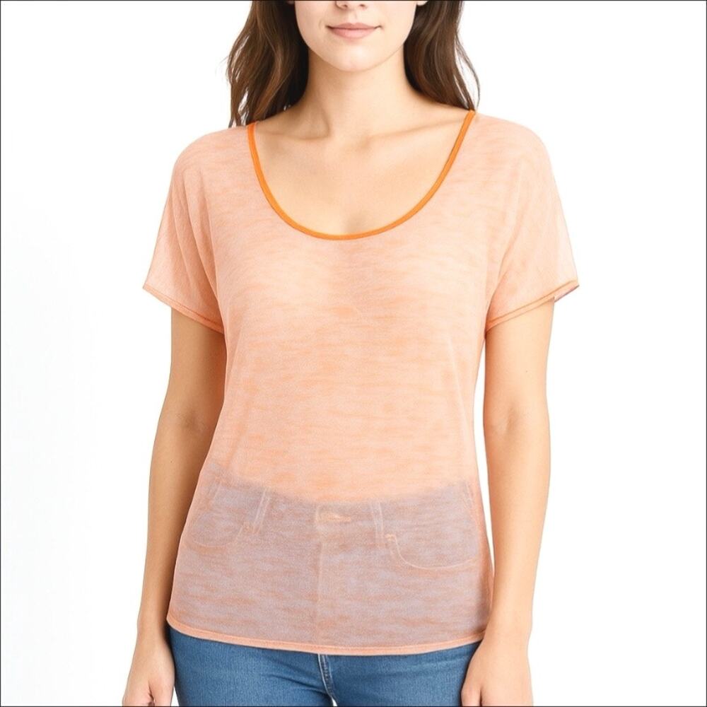 San Francisco City Lights Beverly Hills Tee T-Shirt Orange Size Small/Medium NEW